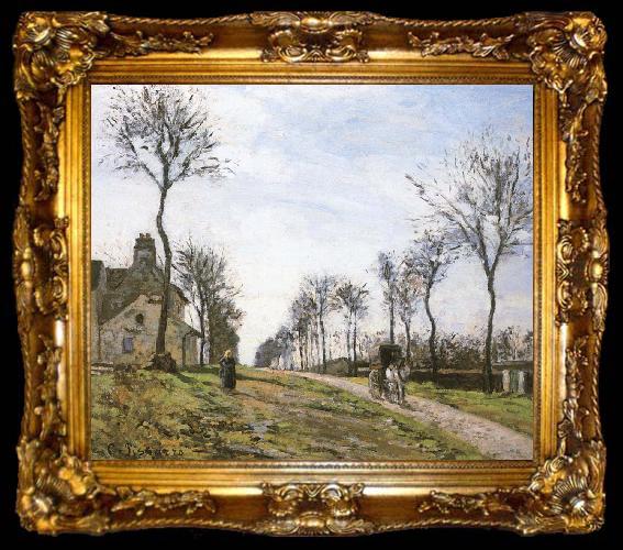 framed  Camille Pissarro Montreal luck construction scenery, ta009-2